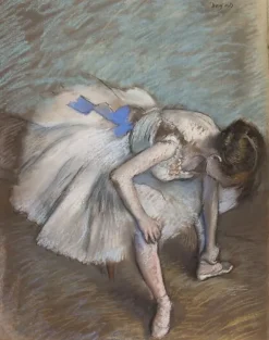 Boutiques de musées Panneaux Acryliques|Toiles Sur Châssis-Danseuse assise se massant le pied (panneaux acryliques)