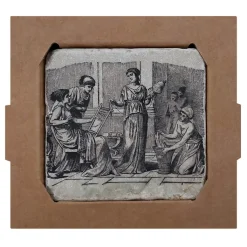 Boutiques de musées Art De La Table-Dessous de verre - Gynaeceum - Scène de la vie quotidienne 1