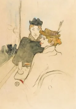 Boutiques de musées Affiches D'Art Encadrées|Toiles Sur Châssis-Deux femmes assises au café, 1893 (affiches d'art encadrées)