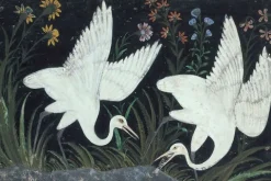 Online Boutiques de musées Deux grues au bord d'un étang (affiches d'art)