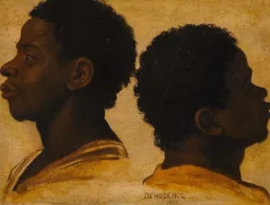 Boutiques de musées Panneaux Aluminium|Toiles Sur Châssis-Deux têtes de jeunes noirs (panneaux aluminium)