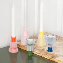 Boutiques de musées Design-Double bougeoir 2.21.1 - Orange - Warren & Laetitia