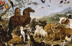 Boutiques de musées Panneaux Aluminium|Panneaux Acryliques-Entrée des animaux dans l'Arche de Noé (panneaux aluminium)