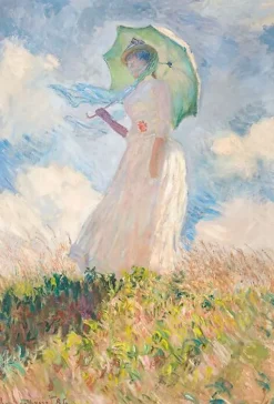 Hot Boutiques de musées Essai de figure en plein air : femme à l’ombrelle tournée vers la gauche (toiles sur châssis)