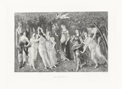 Boutiques de musées Chefs D'Œuvre Des Musées-Estampe Allégorie du printemps - Botticelli