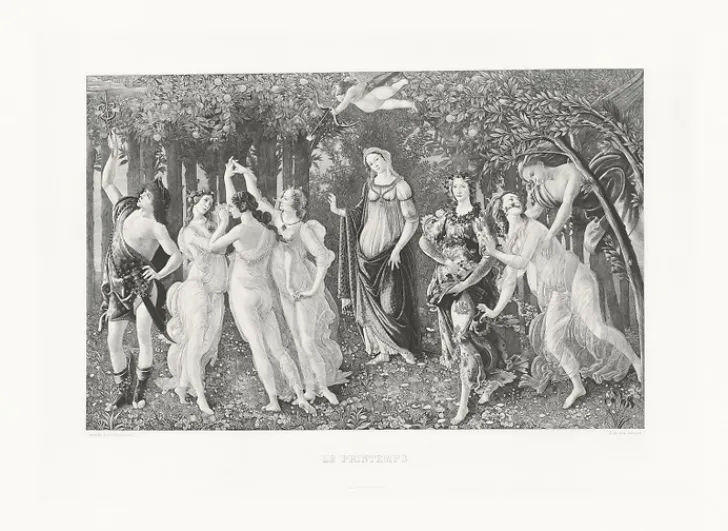 Boutiques de musées Chefs D'Œuvre Des Musées-Estampe Allégorie du printemps - Botticelli