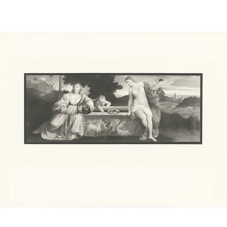 Boutiques de musées Chefs D'Œuvre Des Musées-Estampe Amour sacré et Amour profane - Titien