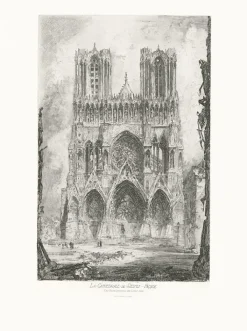 Boutiques de musées Architecture Et Villes-Estampe Cathédrale de Reims - Louis Orr