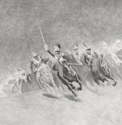 Boutiques de musées Personnages Et Évènements Historiques-Estampe Charge des cuirassiers - Aimé Morot