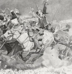 Boutiques de musées Personnages Et Évènements Historiques-Estampe Charge des cuirassiers - Aimé Morot