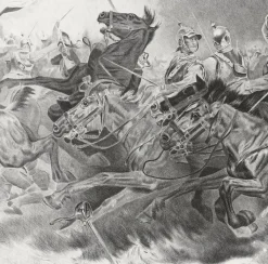 Boutiques de musées Personnages Et Évènements Historiques-Estampe Charge des cuirassiers - Aimé Morot