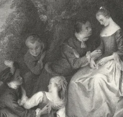 Sale Boutiques de musées Estampe Conversation galante dans un parc - Jean-Baptiste-Joseph Pater