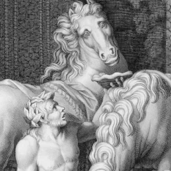 Online Boutiques de musées Estampe Deux chevaux du Soleil et deux Tritons qui les pansent