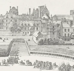 Boutiques de musées Personnages Et Évènements Historiques-Estampe Défilé des cinq quadrilles dans la lice - Israël Silvestre