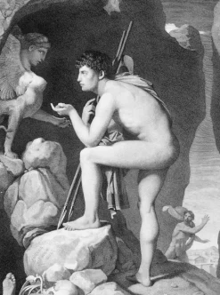 Boutiques de musées Chefs D'Œuvre Des Musées-Estampe Œdipe explique l'énigme du sphinx - Ingres