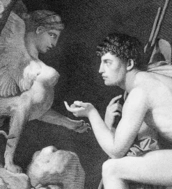 Boutiques de musées Chefs D'Œuvre Des Musées-Estampe Œdipe explique l'énigme du sphinx - Ingres