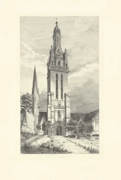 Boutiques de musées Architecture Et Villes-Estampe Eglise de Pleyben - Gabriel Toudouze
