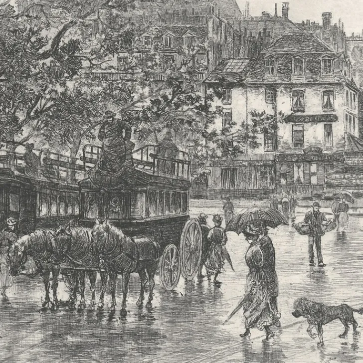 Best Boutiques de musées Estampe Entrée de la Cité, vue du pont Saint-Michel