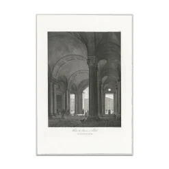 Boutiques de musées Paris Et Le Louvre-Estampe Entrée du Louvre, ou vestibule du côté de la rue du Coq