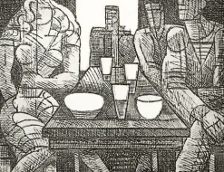 Boutiques de musées Paris Et Le Louvre-Estampe Estaminet - Marcel Gromaire