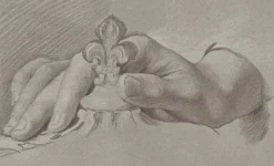 Boutiques de musées Dessins|Chefs D'Œuvre Des Musées-Estampe Etude de main (parti gauche d'une feuille d'études) - Hyacinthe Rigaud
