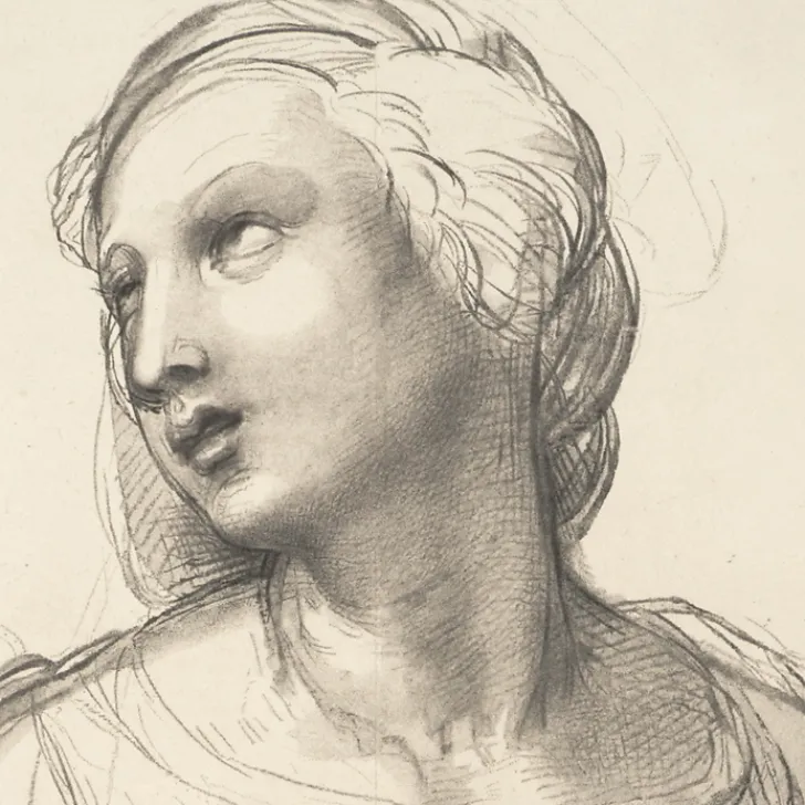 Boutiques de musées Dessins-Estampe Etude pour Sainte Catherine d'Alexandrie