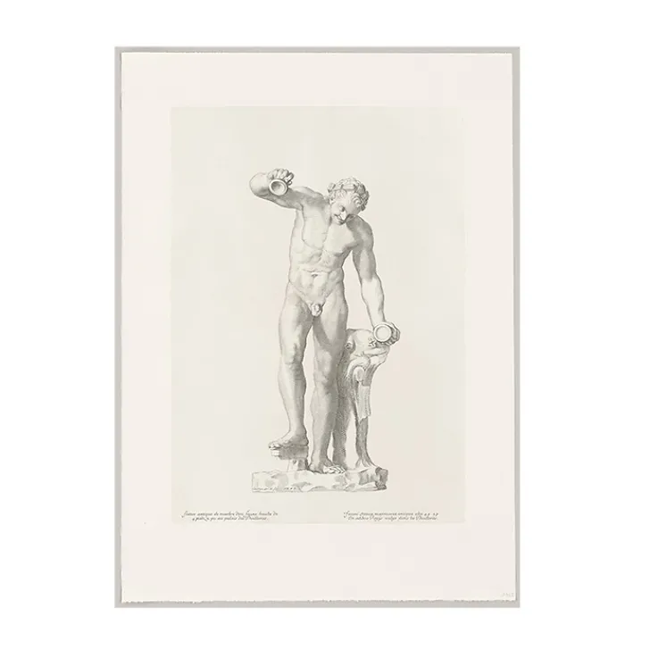 Boutiques de musées Dessins-Estampe Faune dansant et jouant des cymbales