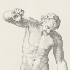 Boutiques de musées Dessins-Estampe Faune dansant et jouant des cymbales