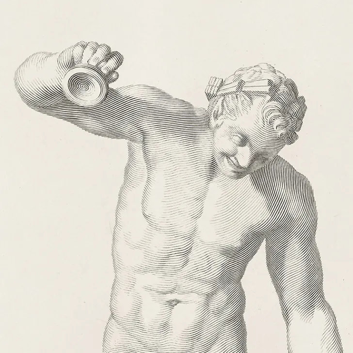 Boutiques de musées Dessins-Estampe Faune dansant et jouant des cymbales