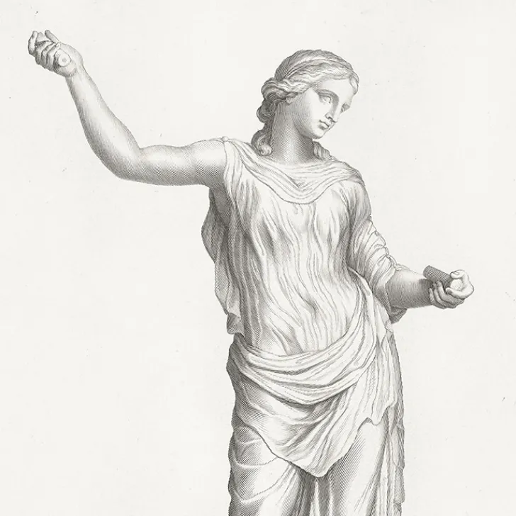 Hot Boutiques de musées Estampe Femme drapée