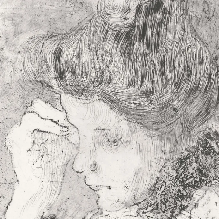 New Boutiques de musées Estampe Femme en buste - Louis Valtat