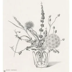 Boutiques de musées Estampe Fleurs des champs dans un verre (automne) - Hasegawa