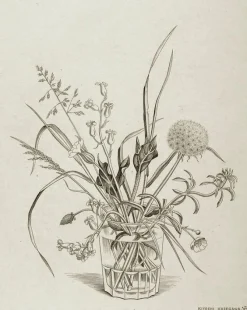 Boutiques de musées Nature, Fleurs Et Paysages|Art Moderne-Estampe Fleurs des champs dans un verre (printemps) - Hasegawa