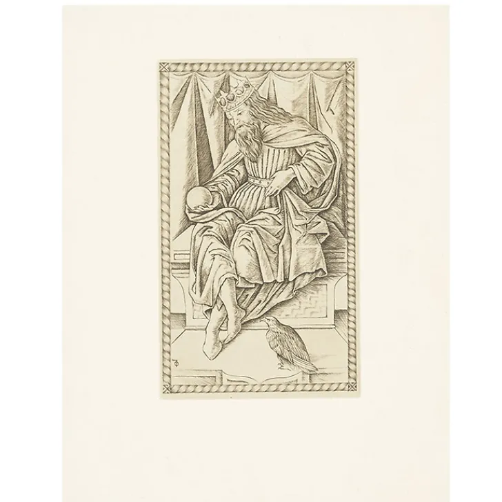 Boutiques de musées Art Moderne-Estampe Imperator, carte 9, Le Tarot de Mantegna - Cécile Reims