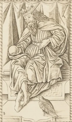 Boutiques de musées Art Moderne-Estampe Imperator, carte 9, Le Tarot de Mantegna - Cécile Reims