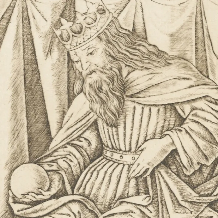 Boutiques de musées Art Moderne-Estampe Imperator, carte 9, Le Tarot de Mantegna - Cécile Reims