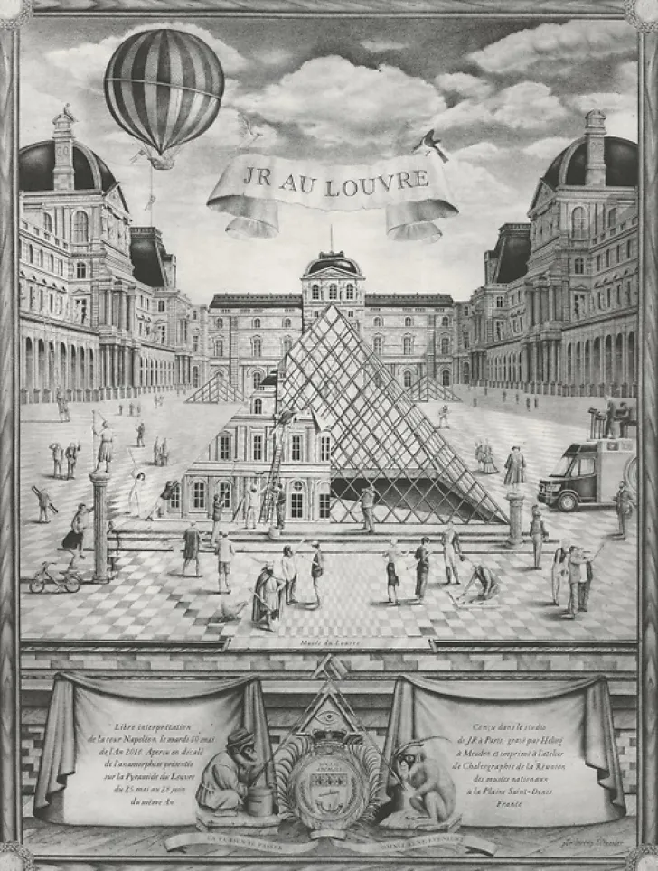 Sale Boutiques de musées Estampe JR au Louvre 2016