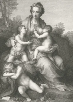 Boutiques de musées Chefs D'Œuvre Des Musées-Estampe La Charité - Andrea del Sarto