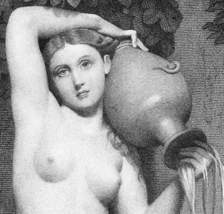 Boutiques de musées Chefs D'Œuvre Des Musées-Estampe La source - Jean-Auguste-Dominique Ingres