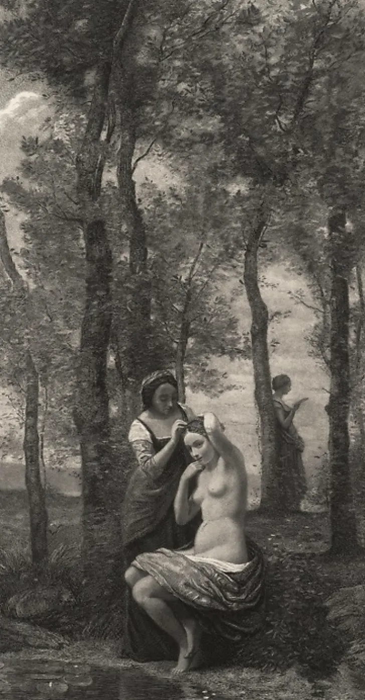 Boutiques de musées Chefs D'Œuvre Des Musées-Estampe La toilette - Corot