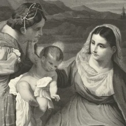 Boutiques de musées Personnages Et Évènements Historiques-Estampe La Vierge Au Lapin - Le Titien