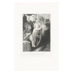 Boutiques de musées Chefs D'Œuvre Des Musées-Estampe La Vierge, l'enfant Jésus et Saint Jean - Botticelli