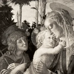 Boutiques de musées Chefs D'Œuvre Des Musées-Estampe La Vierge, l'enfant Jésus et Saint Jean - Botticelli