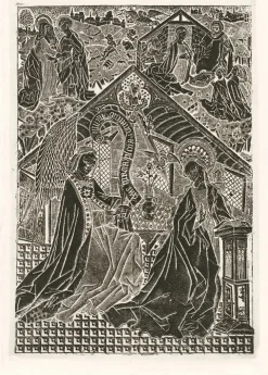 Boutiques de musées Chefs D'Œuvre Des Musées-Estampe L'Annonciation - Le Maître au criblé