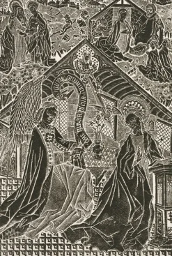 Boutiques de musées Chefs D'Œuvre Des Musées-Estampe L'Annonciation - Le Maître au criblé