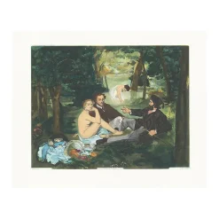 Hot Boutiques de musées Estampe Le Déjeuner sur l'herbe d'après Édouard Manet