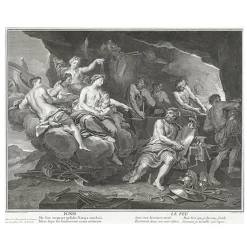 Boutiques de musées Estampe Le Feu : Vénus demande à Vulcain de forger des armes