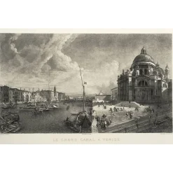 Outlet Boutiques de musées Estampe Le grand canal à Venise - Canaletto