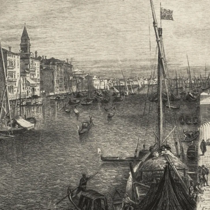 Outlet Boutiques de musées Estampe Le grand canal à Venise - Canaletto