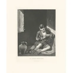 Discount Boutiques de musées Estampe Le jeune mendiant - Bartolomé Esteban Murillo